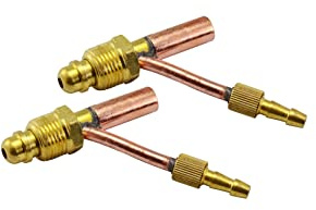 RIVERWELD Raccord 5/8-18 Mâle pour Câbles Soudage Torches TIG SR-26/WP-26 - Connexion Gaz/Eau Séparée 2pcs