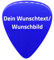 Plektrum mit Wunschtext oder Wunschbild - Personalisiertes Plektrum mit Druck - Individuell und schnell gestalten mit Wunsch-Druck - mit eigenem Bild oder Text personalisieren (Heavy, Blau)
