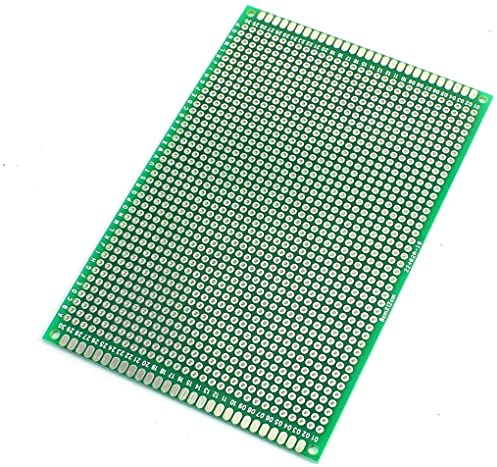 Fasizi 2 placas PCB universales de doble cara (8 x 12 cm), placa de circuito para soldadura de bricolaje