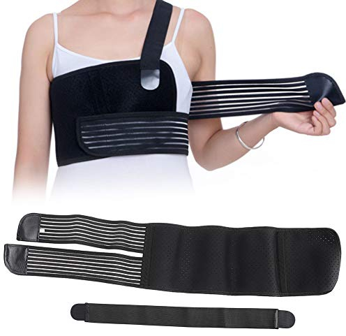Verstellbare Gebrochene Rippenstütze, Elastischer Brustwickelgürtel, Atmungsaktiver Rippen-Brustschutzgürtel für Unisex Männer, für Postoperative Schützen Rippen und Brustbein(M)