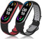 Th-some Armband für Xiaomi Mi Band 7, 2PCS Verstellbares Sport Ersatzarmband für Xiaomi Mi Band 6/Xiaomi Mi Band 5 Smartwatch, Silikon Sport Uhrenarmband Kompatibel mit Xiaomi Mi Band 7/6/5