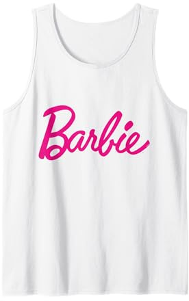 Barbie Womens ufficiale rosa logo Canotta