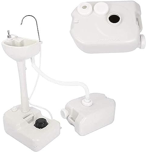 HSRG Tragbares Camping-Waschbecken, Outdoor-Garten-Camping-Handwaschbecken Mit 24-L-Auffangtank, Abnehmbares Handwaschbecken, Sanitärartikel, Für Outdoor, Reisen, Boot, Versammlung, Baustelle