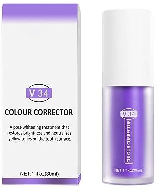 Purple Teeth Whitening Toothpaste, Zahnpasta weiße Zähne, Aufhellung gelber Zähne, Zahnfleisch-Reparatur, lila Zahnaufhellung Gel, zahnpasta weisse zähne (1PCS)