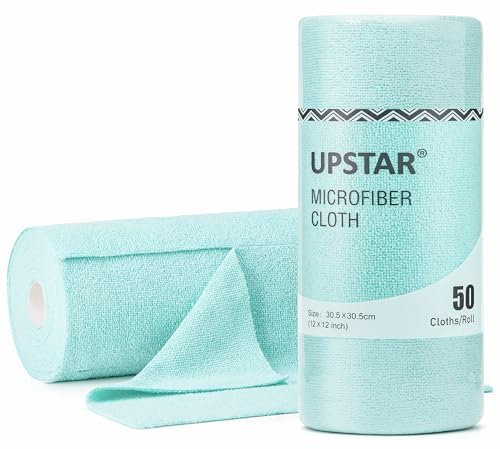 UPSTAR Rouleau de tissu en microfibre 50 pièces Bleu