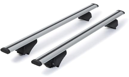 Dachträger passend für Ford Ranger Double Cap ab 2023+ offene Dachreling 135 cm Silber, Querträger, Dachlastträger, Dachgepäckträger, Gepäckträger