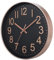 Esteopt Orologio da parete da 30,5 cm, silenzioso, senza ticchettio, moderno, a batteria, per ufficio, casa, bagno, cucina, camera da letto, scuola, soggiorno, nero e oro rosa