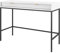 Selsey VELLORE - Table Console/Console Extensible/Coiffeuse - Blanc avec Pieds Noires