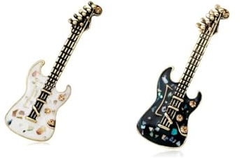 Doppel-Pack Gitarre Brosche Anstecker Musik Brosche K13 54