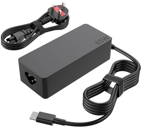 65W USB C Laptop Charger for Lenovo ThinkPad T14 T14s T15 X1 X13 Carbon T480 T480s T490 T490s T580 T590 E14 E15 E590 E580 Chromebook 100e 300e 500e C330 S330 AC Adapte Power Cord