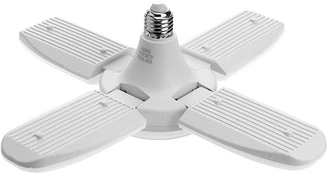 HOMSFOU 4 Luz LED Deformable Garaje Luz De Techo Plegable Luz LED Tribright LED Plegable Lámpara Ventilador LED Luces De Tienda Bombilla LED Garaje Luz Del Ventilador Luces Ovni