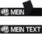 Boxer Patch personalisiert mit Klettverschluss - Kämpfer Klettpatch personalisieren - Aufnäher mit Klett individuelle Namensschilder - Klett Patch selbst gestalten - 125x25mm