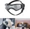 Voarge Sonnenbrille für Hunde UV Schutzbrille, Sonnenbrille mit Einstellbar Gummiband, Winddichte Hunde Motorradbrille-Schwarz, S