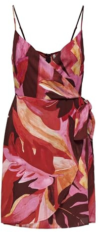 ONLY Onlalma Life Vis Isa Wrap Dress AOP