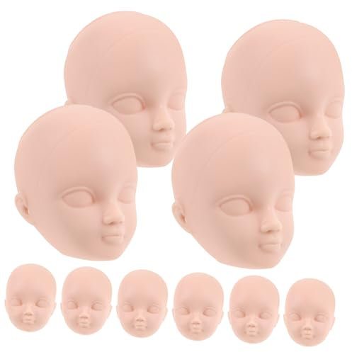 KOMBIUDA 20 STK Puppenkopf anziehen Üben Sie das Schminken von Puppenköpfen Übungspuppenkopf bjd puppenkopf Mini Kinder Puppen kinderpuppen Puppendekor Spielzeugzubehör für Kinder Plastik