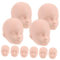 KOMBIUDA 20 STK Puppenkopf anziehen Üben Sie das Schminken von Puppenköpfen Übungspuppenkopf bjd puppenkopf Mini Kinder Puppen kinderpuppen Puppendekor Spielzeugzubehör für Kinder Plastik