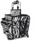 NBUCNDC Neceser de Viaje Zebra Stripe Portable Haircutting Bag Large Capacity Salon Storage Box Travel Suitcase Portable Hairdressing Tool Bag