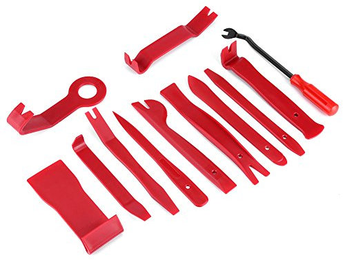 Gsycle 12-teiliges Set Auto-Verkleidungs-Entfernungswerkzeug, Auto-Einbau-Verkleidungsmechaniker-Werkzeuge, Türverkleidungs-Reparaturwerkzeuge, Reparatur-Werkzeug-Set, Autoteile für Dash