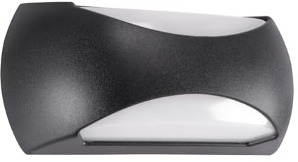 Licht-Erlebnisse LED Außenlampe Wand IP65 neutralweiß 4000 K 1470 lm 23 cm breit Up Down Lampe Schwarz Modern Wandleuchte außen Balkonlampe Terrassenbeleuchtung