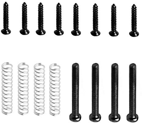 Humbucker Tonabnehmer-Schrauben, Federn, Surround-Montage, Gitarrenteile, Schwarz