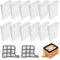 Kit 12 Sacchetto Aspirapolvere Compatibile per Vorwerk Folletto VK135 VK136,Con 2 Filtri Motori + 2 Filtri HEPA,Aspirapolvere per Aspirapolvere Vorwerk VK135 VK136