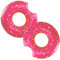 Schwimmreifen für Erwachsene, Schwimmring Donut Aufblasbarer Schwimmring 120cm, Sommer Wasser Spielzeuge Schwimm Pool Ring (Rose-2)