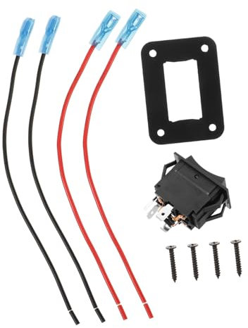 Amosfun 20A Umkehrpolaritätsschalter Poliger Wippschalter Für Rv Leistungsstabilisator Für Elektronische Anwendungen Einfache Installation Mit Kabelsatz