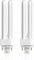 2 x Luxsa Lighting 13W CFL G24D-1 2 Pin Compact Fluorescent Light 13W PLC Tube Bulbs 870LM Energy Saving G24d-3 Compact Fluorescent Lamp CFL Light Bulbs 4000K Cool White Double Turn 2U Tube
