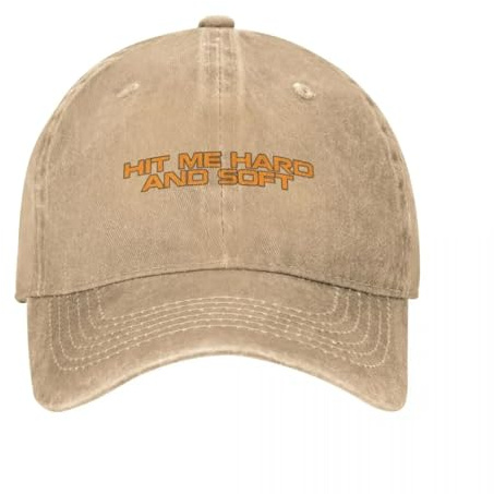 Hit Me Hard and Soft Tour 2024 Trucker Hat Classic Distressed Washed Pop Music Album für Männer, Frauen, verstellbare Baumwolle für alle Jahreszeiten