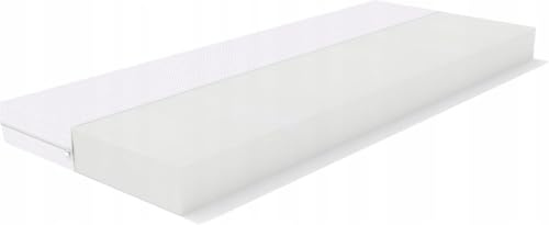 REM-Sen Matratze 90x190cm Höhe 9 cm Härtegrad 3 (H3) aus elastischem Polyurethanschaum T25 mit Antiallergischem Bezug, Feste Schaumstoffmatratze für Erwachsene & Kinder, Öko-Tex Zertifiziert