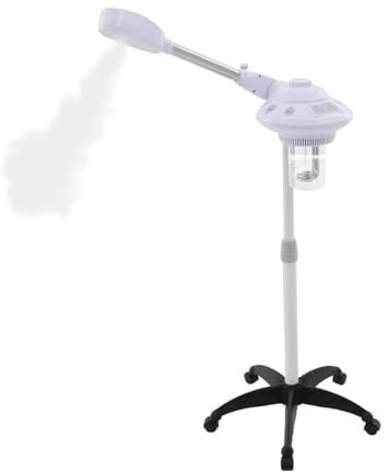LENJKYYO 750W Gesichtsdampfer mit Ozon, 360° drehbare Gesichtssauna Verdampfer & Vaporizer, Dampfgerät mit 680ml Tank für tiefenreinigende Porenpflege zu Hause