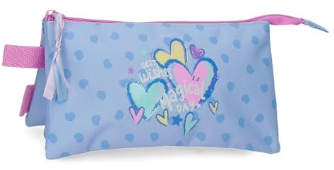 Movom Best Wishes Estuche Triple Lila 22x12x5 cm Poliéster