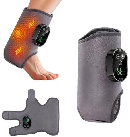 Fußmassagegerät mit Wärme - 6 Temperaturstufen (40-70°C) & 3 Vibrationsmodi, Akku Wiederaufladbar 3000mAh, Entspannt Knöchel & Ferse, für Zuhause & Büro, Schwellung Achillessehnen-Beschwerden (1)
