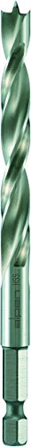 Alpen 62200400100 HSS Maschinen-Holzspiralbohrer ¼“ Sechskant-Schaft, ∅ 4 mm, L1 88 mm, L2 43 mm