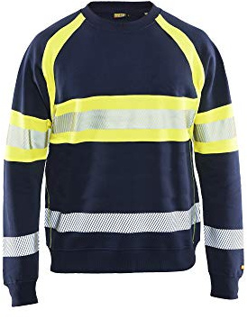 Blakläder Unisex Hi Vis Sweater Sweater High-Vis Größe M in Marineblau/gelb