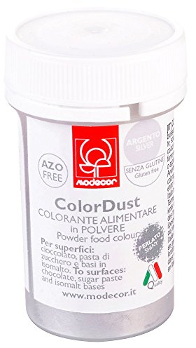 Color dust argent perlé - colorant alimentaire en poudre 3 gr