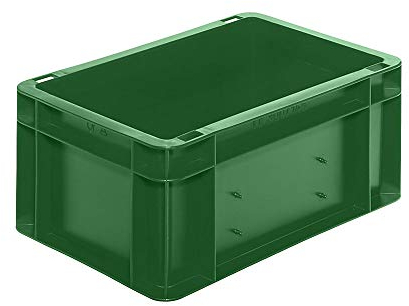 Euro-Transport-Stapelbehälter/Lagerbehälter, grün, 300x200x145 mm (LxBxH)