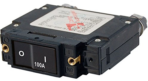 Blue Sea Systems 7549 C-Series Flat Rocker Single Pole 100A Circuit Breaker