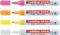 Edding 4er Set Kreidemarker 4095 weiss, neonorange, neongelb, neonpink