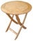 Sedex Capri Klapptisch 80 cm rund für Garten, Terrasse und Balkon Eukalyptusholz geölt