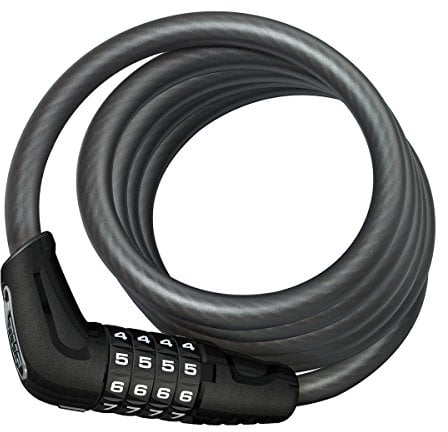 ABUS candado de cable Numero 5510C/180 SCMU - Juego de candados para bicicletas con soporte SCMU - para bicicletas de dos ruedas y bicicletas infantiles asequibles - 10 mm nivel de seguridad 3 - Negro