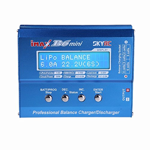 Tenlacum iMAX B6 Mini Professional Balance Charger/Discharger for RC Battery Charging and RC Helicopter Quadcopter BatteryToys