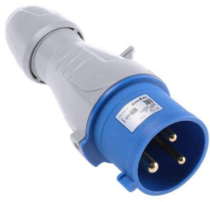 Legrand 555234 fiche aérienne P17 Pro, 200/250 V ~, 32 A, 2P + T IP 44