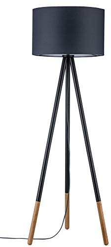 Paulmann 79633 Neordic Rurik Stehleuchte max.1x20W E27 Grau/Holz 230V Stoff/Metall/Holz