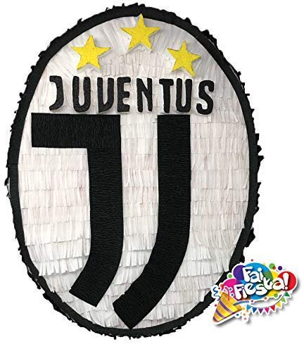 Pignatta stemma Juve (piñata, pentolaccia) Pignatta per feste di compleanno di piccoli tifosi. Da riempire. Made in Italy. HxLxP 55x40x10 o 35x20x10 cm
