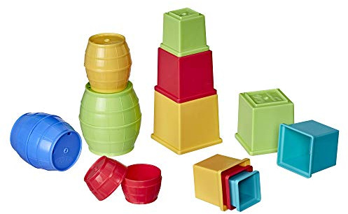 Playskool Stapelfässer und Würfel im Bundle, Spielzeug für Babys und Kleinkinder ab 1 Jahr[Exklusiv bei Amazon]