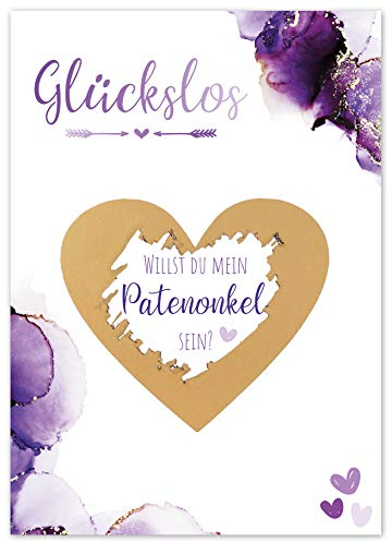 Joli Coon Rubbelkarte Patenonkel fragen - Willst du mein Patenonkel werden