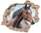 Little Deco 3D Wandsticker Wandaufkleber Wandtattoo Kinderzimmer Mädchen Pferd Wanddeko Spielzimmer Wandbild Poster Tapete Schlafzimmer Kleinkind Horse DL639-4