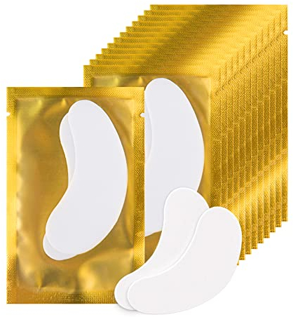 100 Paare Augenpads Wimpernpads für Wimpernverlängerung Wimpernlifting Wimpern Färben Wimpern Augen Patches Wimpernverlängerung Pad (Gold)