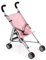 Puppenbuggy Roma, Puppenwagen, Mini-Buggy, Melange Grau-rosa